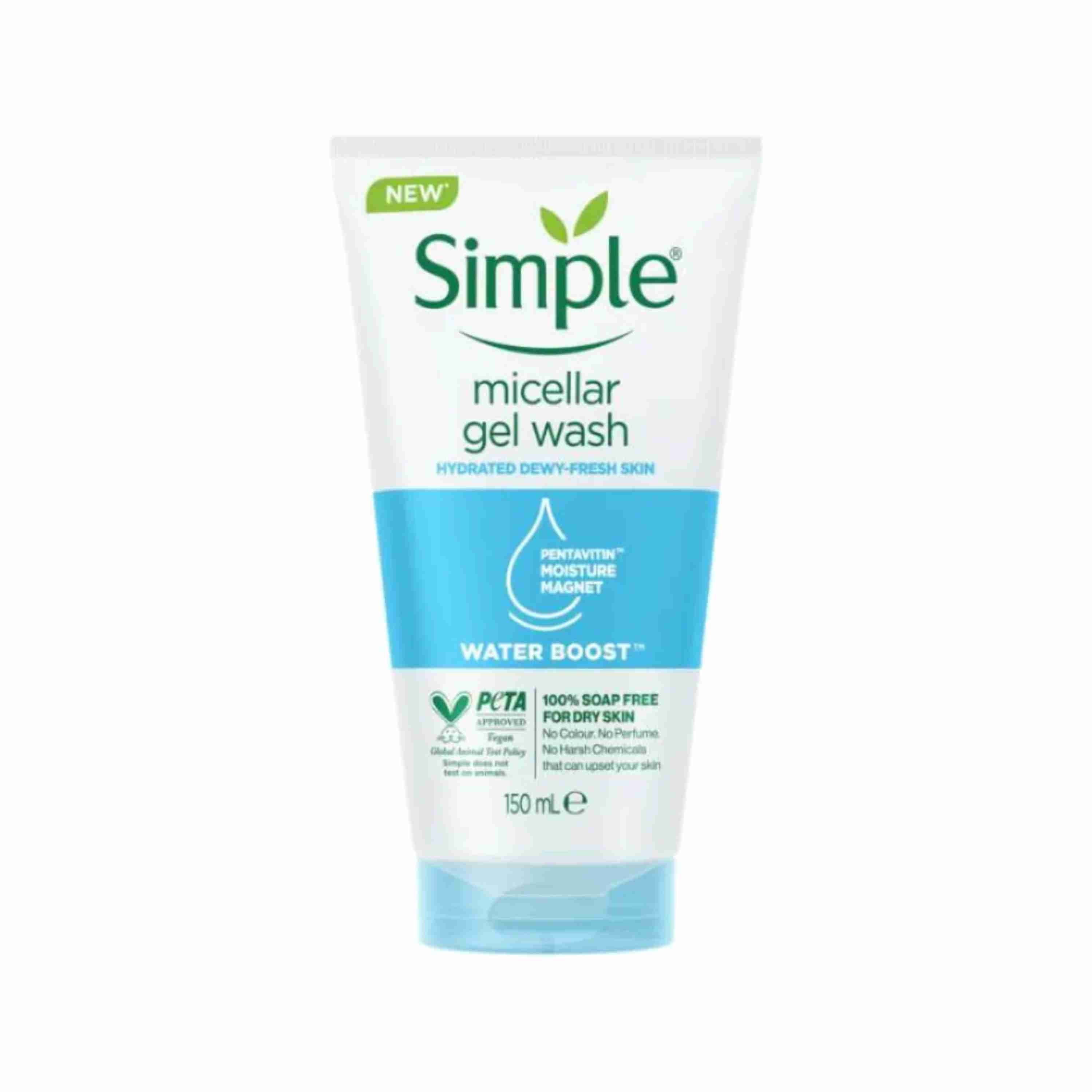 Simple Water Boost Micellar Gel Facial Wash