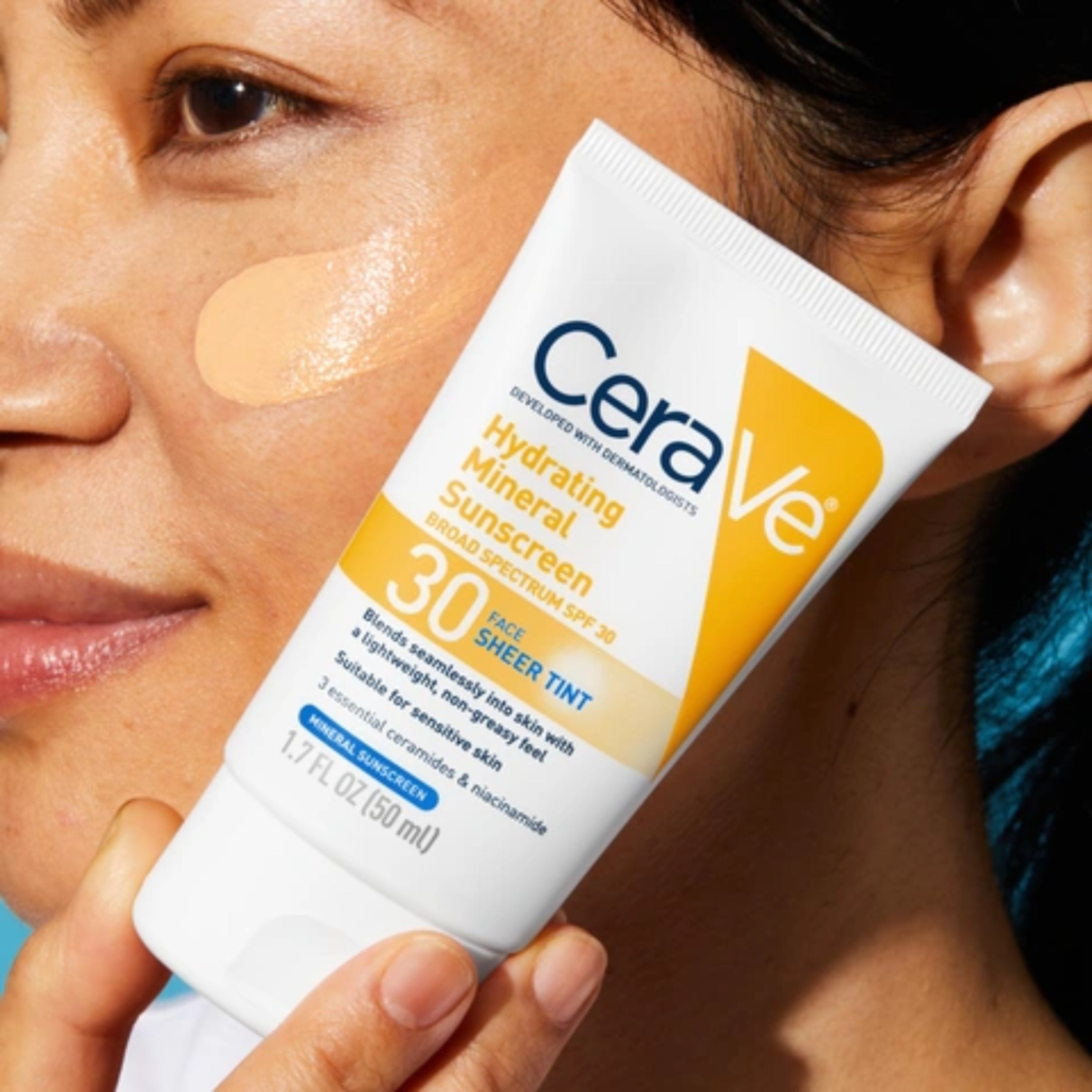 Cerave Hydrating Mineral Sunscreen SPF 30 Face Sheer Tint