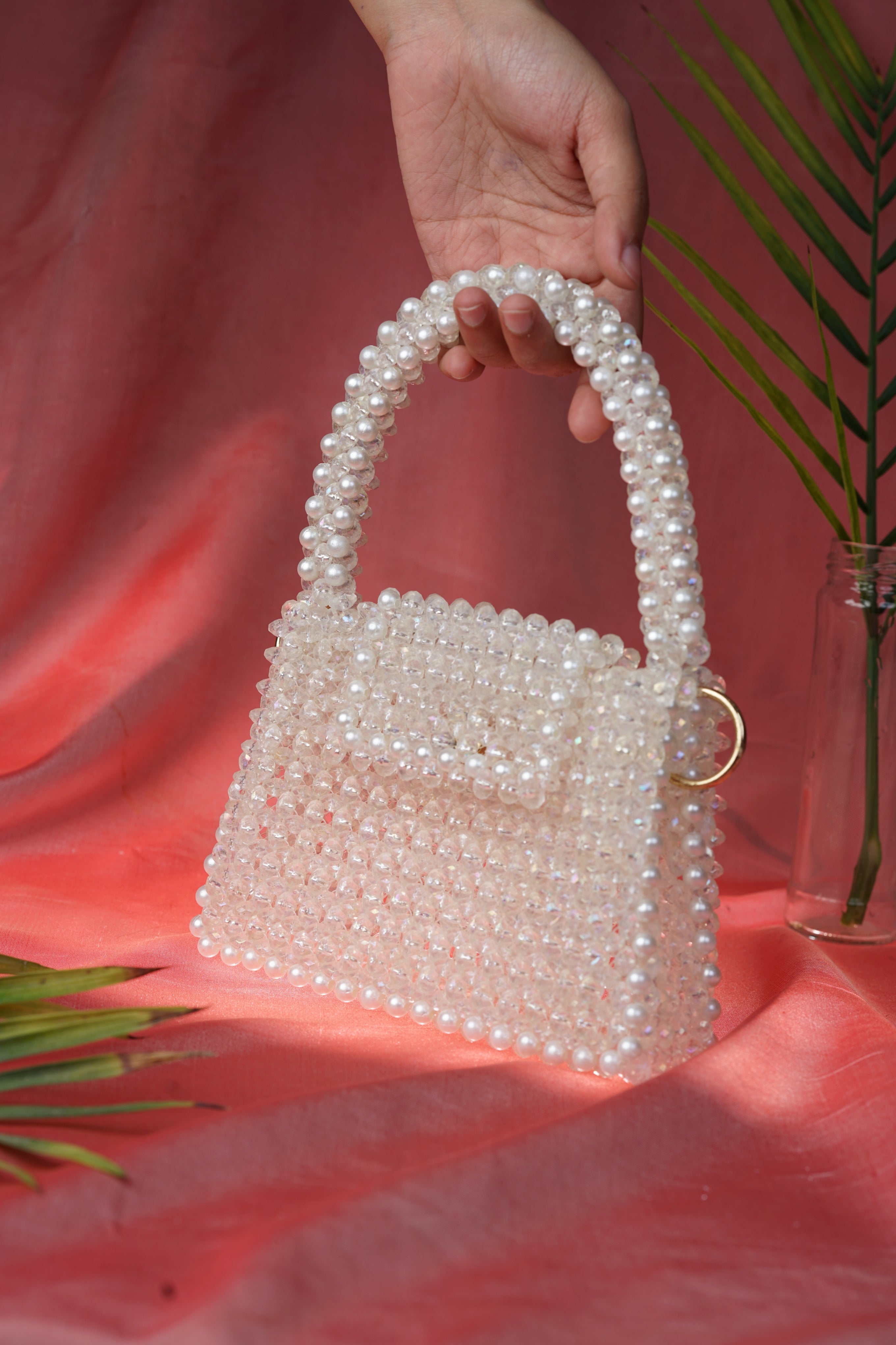 Crystal Mono Hand Bag