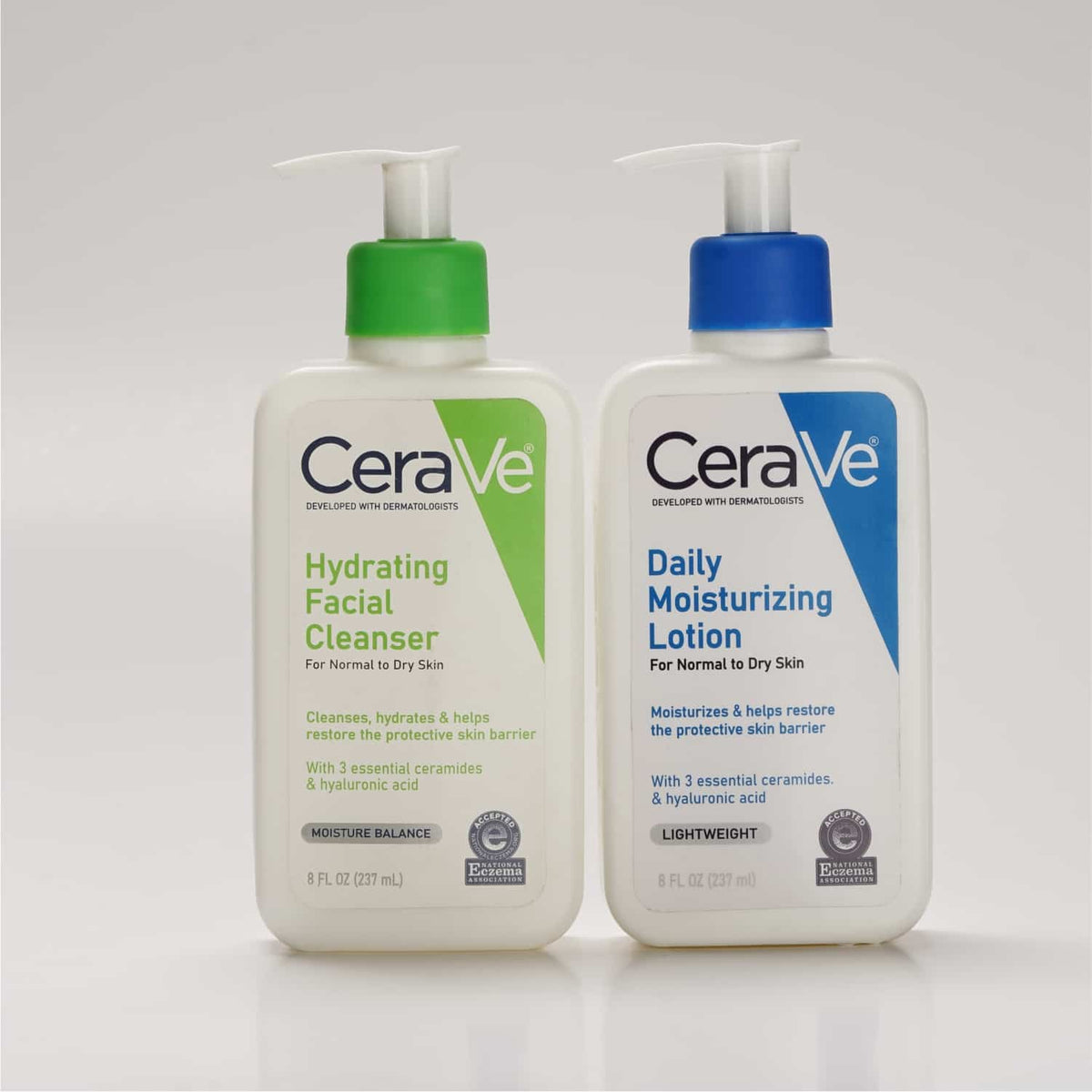Cerave Hydrating Cleanser 237 ML & Moisturizing Lotion 237ML