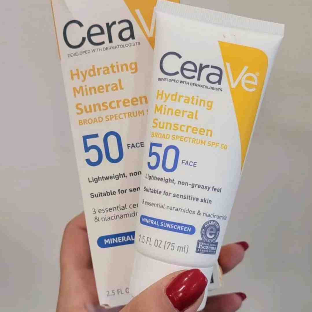 CeraVe Hydrating Mineral Face Sunscreen SPF 50 75ml